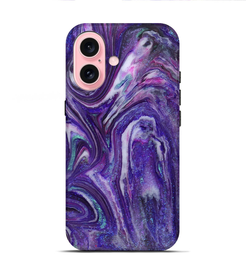 iPhone 16 ResinArt Live Edge Phone Case - Mckayla (Cosmos, 825071)