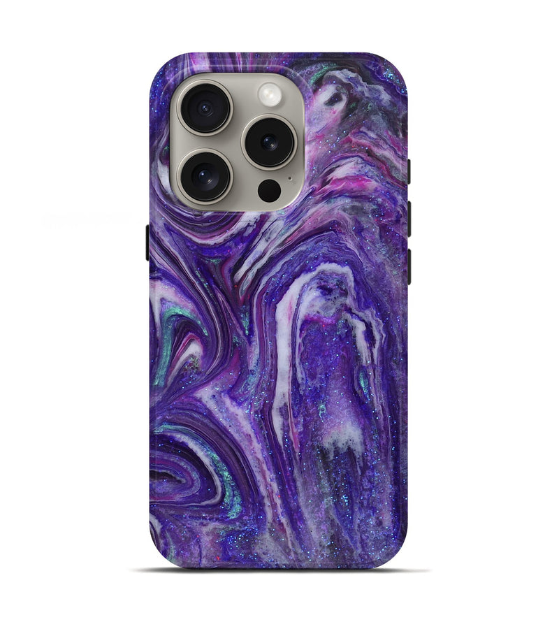 iPhone 16 Pro ResinArt Live Edge Phone Case - Mckayla (Cosmos, 825071)