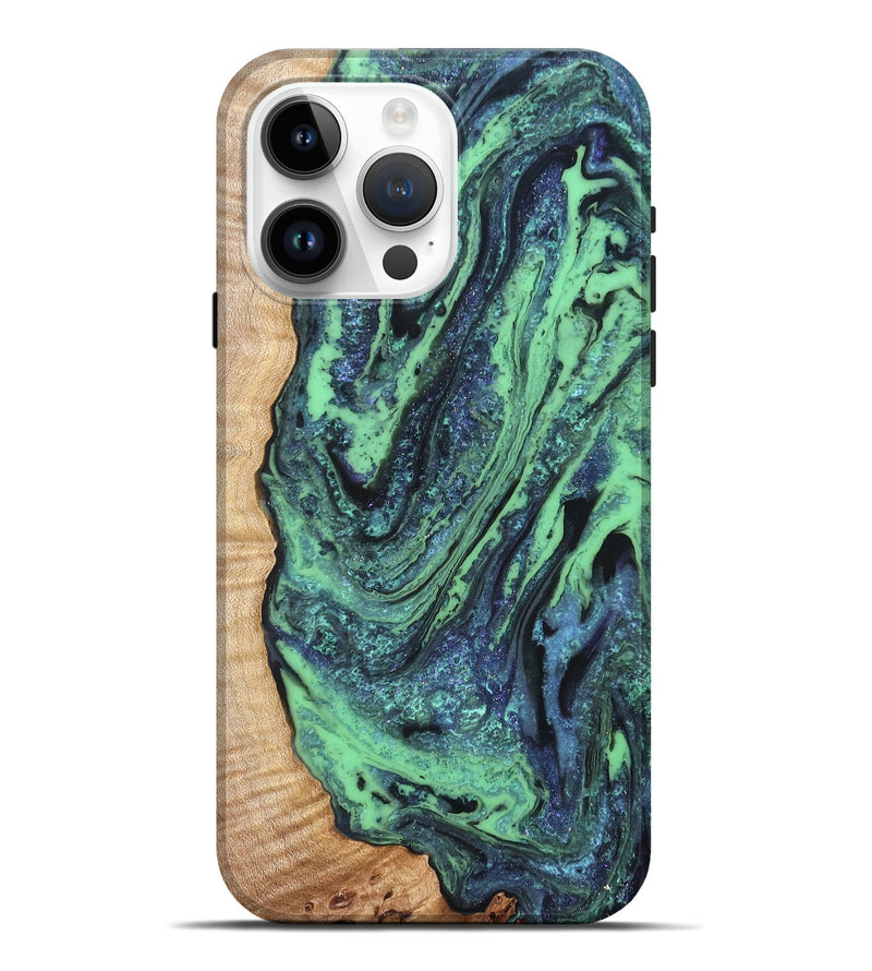 iPhone 15 Pro Max Wood Live Edge Phone Case - Leandro (Cosmos, 825072)