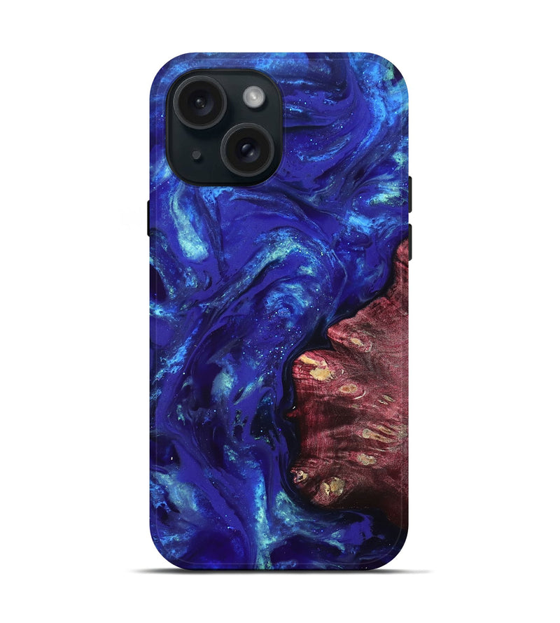 iPhone 15 Wood Live Edge Phone Case - Freya (Cosmos, 825075)
