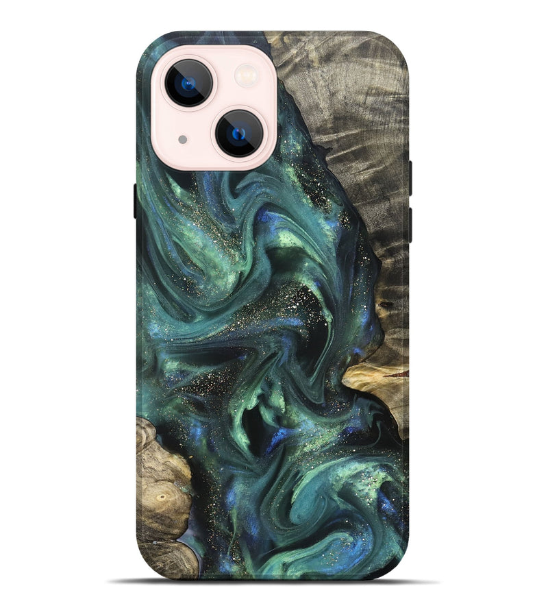 iPhone 14 Plus Wood Live Edge Phone Case - Tristan (Cosmos, 825081)