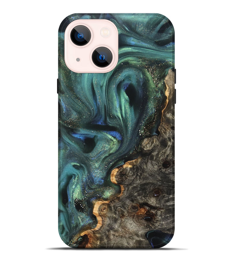 iPhone 14 Plus Wood Live Edge Phone Case - Theresa (Cosmos, 825085)