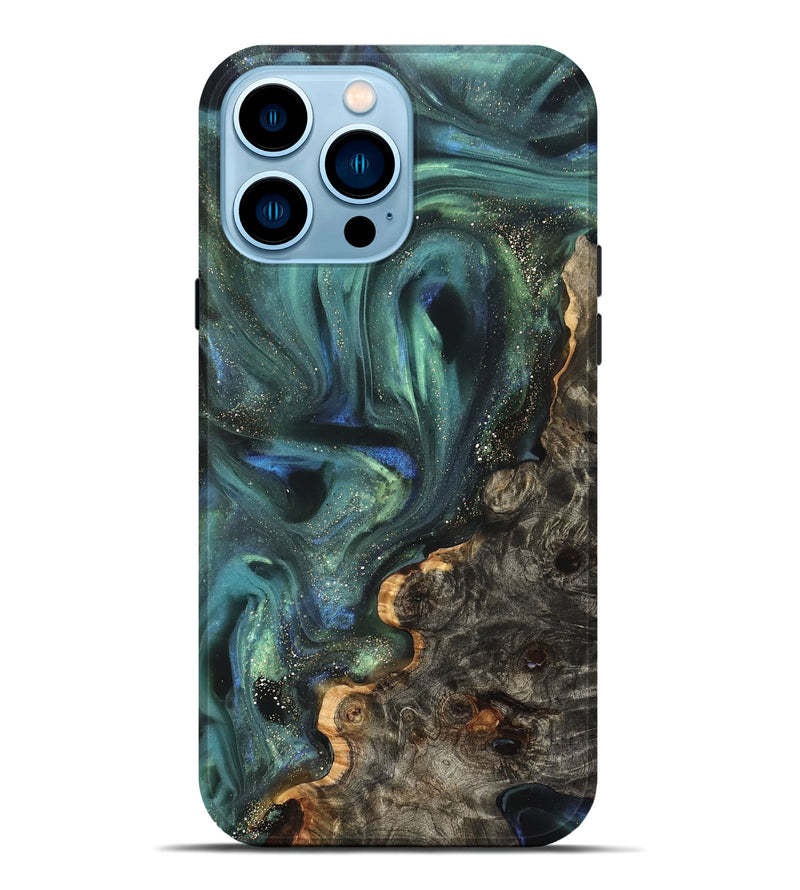 iPhone 14 Pro Max Wood Live Edge Phone Case - Theresa (Cosmos, 825085)