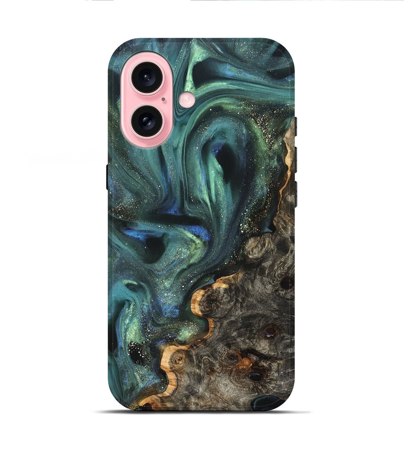 iPhone 16 Wood Live Edge Phone Case - Theresa (Cosmos, 825085)