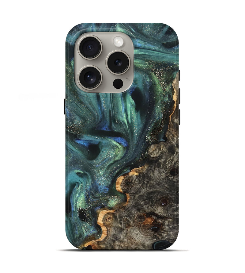 iPhone 16 Pro Wood Live Edge Phone Case - Theresa (Cosmos, 825085)