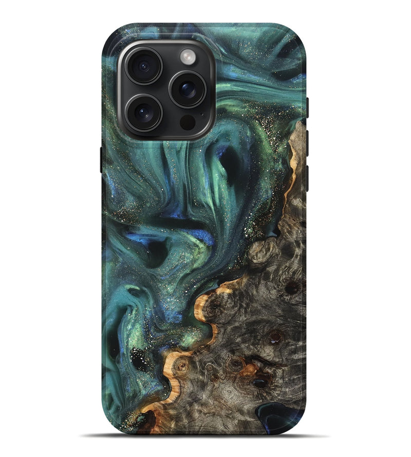 iPhone 16 Pro Max Wood Live Edge Phone Case - Theresa (Cosmos, 825085)