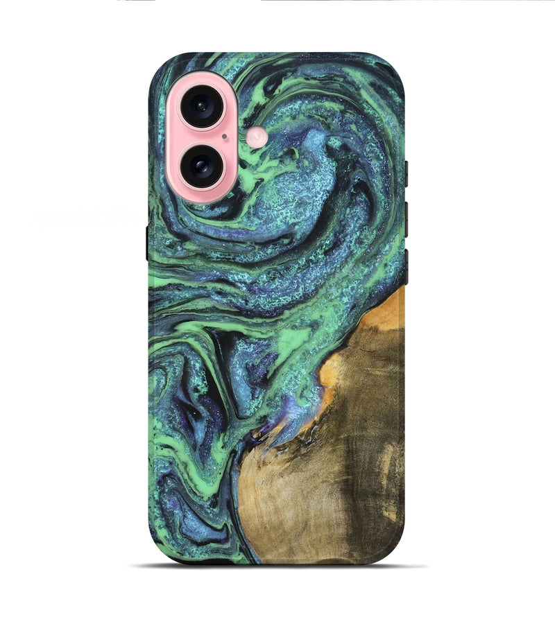 iPhone 16 Wood Live Edge Phone Case - Rodney (Cosmos, 825088)