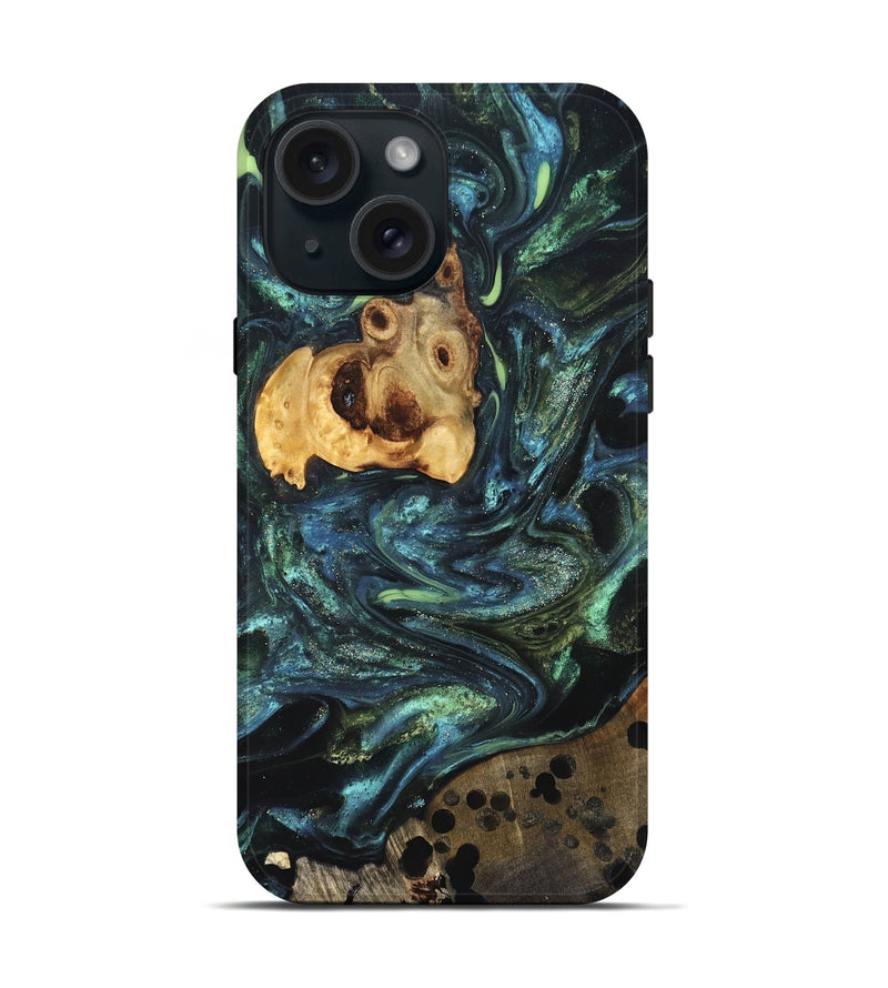 iPhone 15 Wood Live Edge Phone Case - Jensen (Cosmos, 825098)