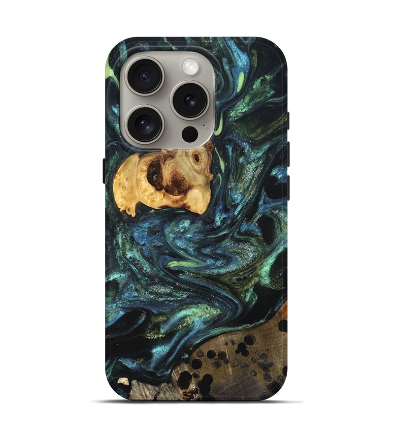 iPhone 16 Pro Wood Live Edge Phone Case - Jensen (Cosmos, 825098)