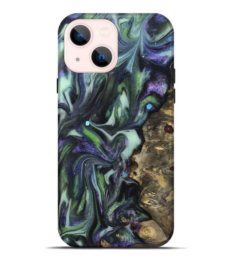 iPhone 14 Plus Wood Live Edge Phone Case - Harmon (Cosmos, 825099)