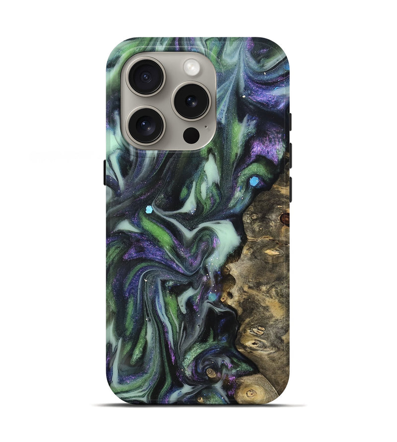 iPhone 16 Pro Wood Live Edge Phone Case - Harmon (Cosmos, 825099)