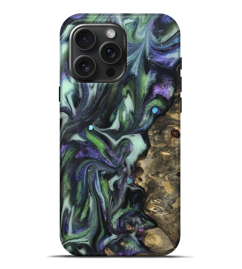 iPhone 16 Pro Max Wood Live Edge Phone Case - Harmon (Cosmos, 825099)