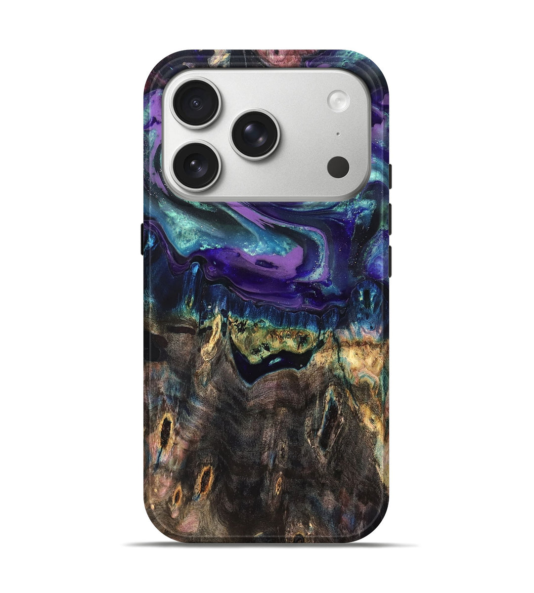 iPhone 17 Pro Wood Live Edge Phone Case - Tayla (Cosmos, 825101)