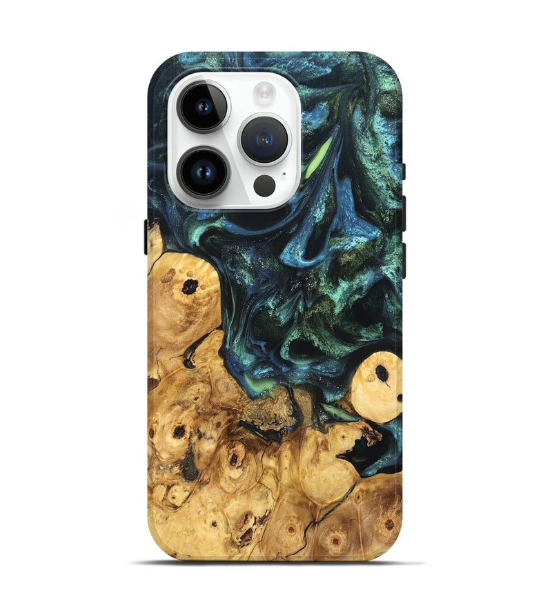 iPhone 15 Pro Wood Live Edge Phone Case - Mahlon (Cosmos, 825110)