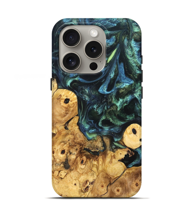 iPhone 16 Pro Wood Live Edge Phone Case - Mahlon (Cosmos, 825110)
