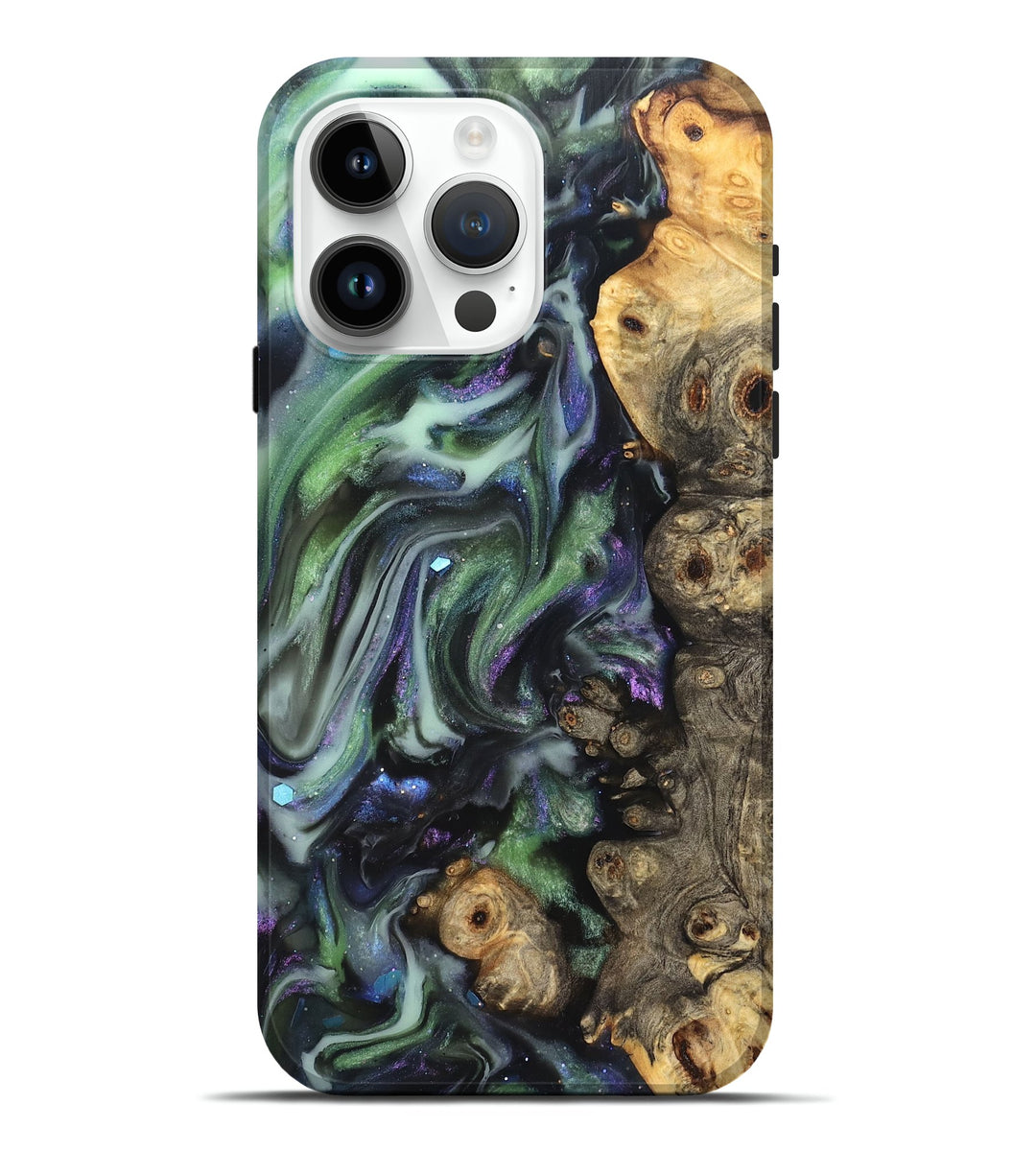 iPhone 15 Pro Max Wood Live Edge Phone Case - Hulda (Cosmos, 825111)