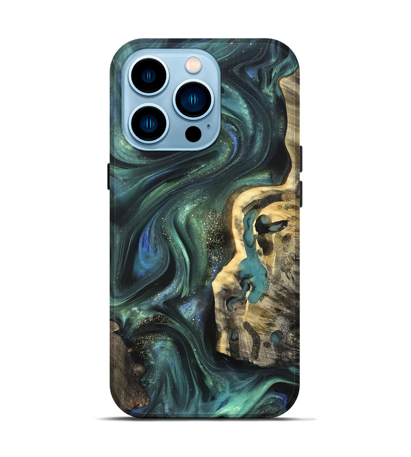 iPhone 14 Pro Wood Live Edge Phone Case - Ernesto (Cosmos, 825113)