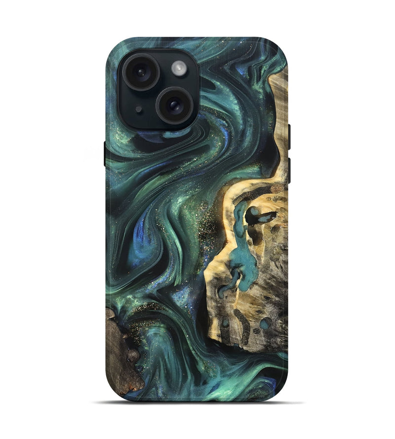 iPhone 15 Wood Live Edge Phone Case - Ernesto (Cosmos, 825113)