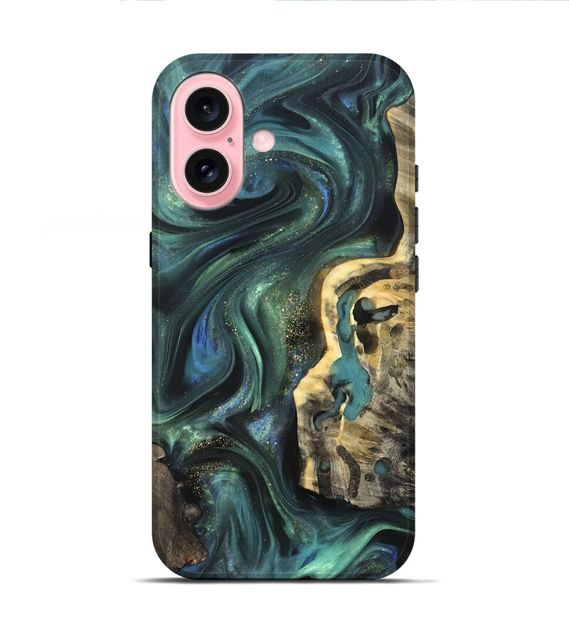 iPhone 16 Wood Live Edge Phone Case - Ernesto (Cosmos, 825113)