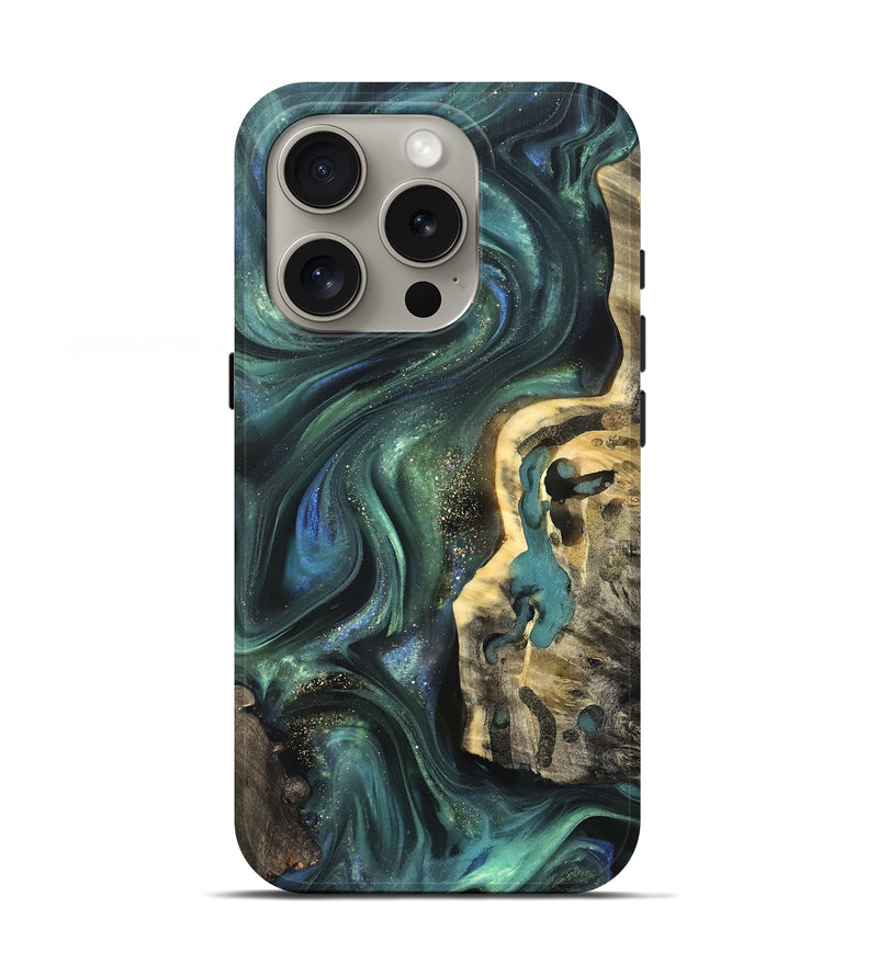 iPhone 16 Pro Wood Live Edge Phone Case - Ernesto (Cosmos, 825113)