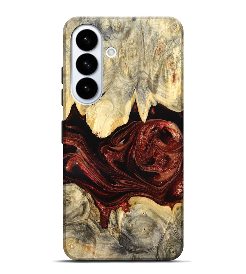 Galaxy S26 Plus Wood Live Edge Phone Case - Debrah (Red, 825114)