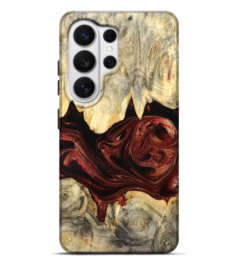 Galaxy S26 Ultra Wood Live Edge Phone Case - Debrah (Red, 825114)