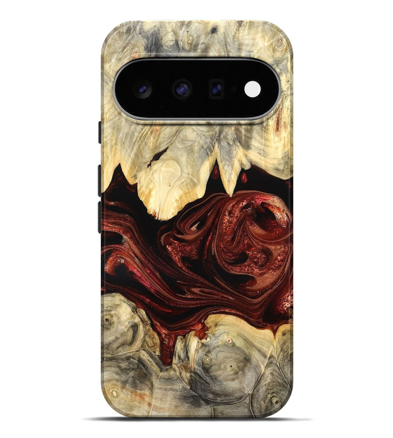 Pixel 11 Pro XL Wood Live Edge Phone Case - Debrah (Red, 825114)