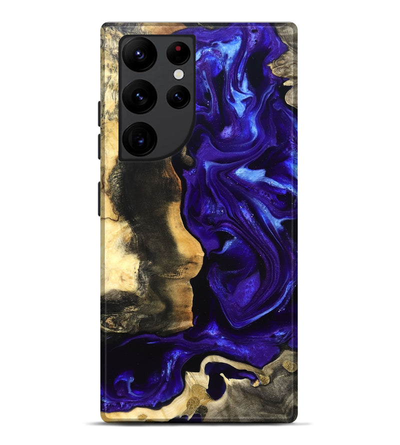 Galaxy S22 Ultra Wood Live Edge Phone Case - Jayden (Purple, 825115)