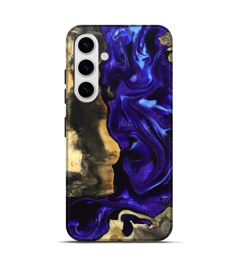 Galaxy S25 Wood Live Edge Phone Case - Jayden (Purple, 825115)