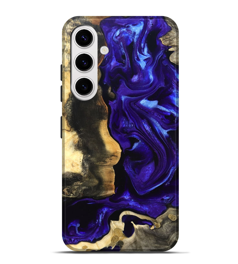 Galaxy S25 Plus Wood Live Edge Phone Case - Jayden (Purple, 825115)