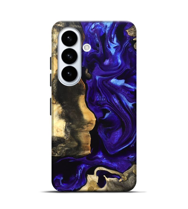 Galaxy S26 Wood Live Edge Phone Case - Jayden (Purple, 825115)
