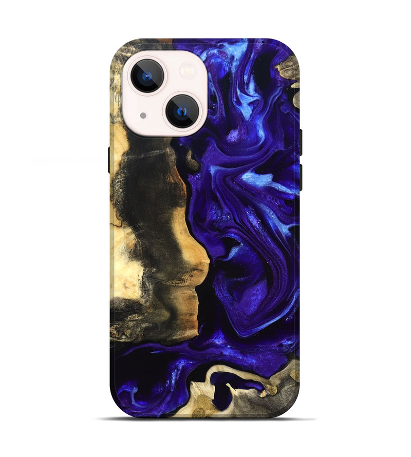 iPhone 13 Wood Live Edge Phone Case - Jayden (Purple, 825115)