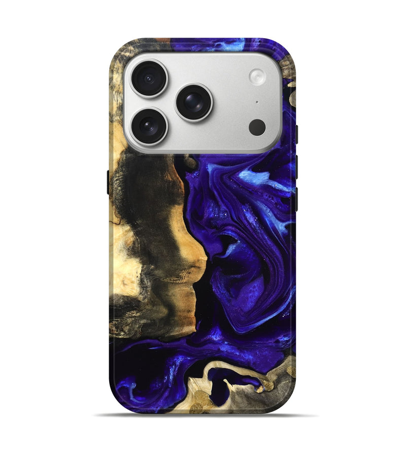 iPhone 17 Pro Wood Live Edge Phone Case - Jayden (Purple, 825115)