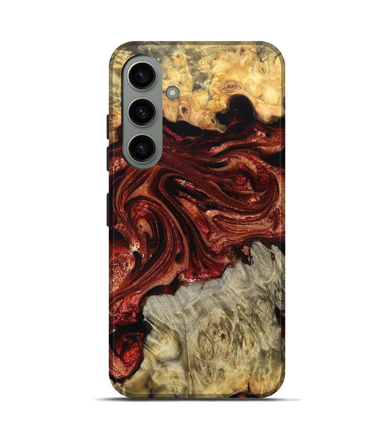 Galaxy S24 Wood Live Edge Phone Case - Alison (Red, 825116)