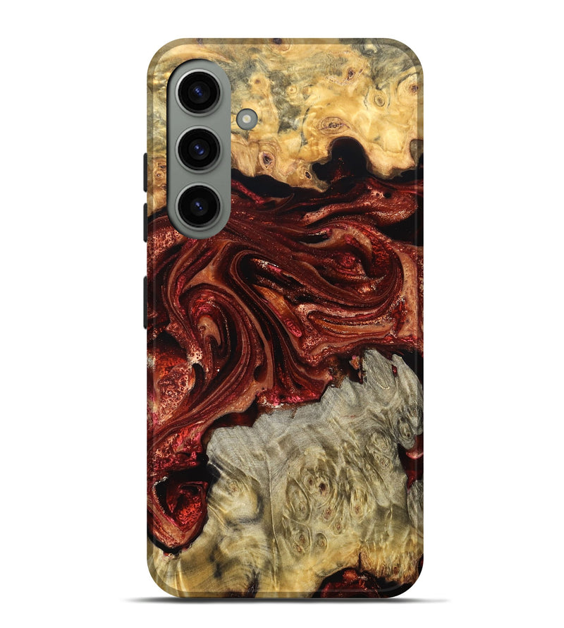 Galaxy S24 Plus Wood Live Edge Phone Case - Alison (Red, 825116)