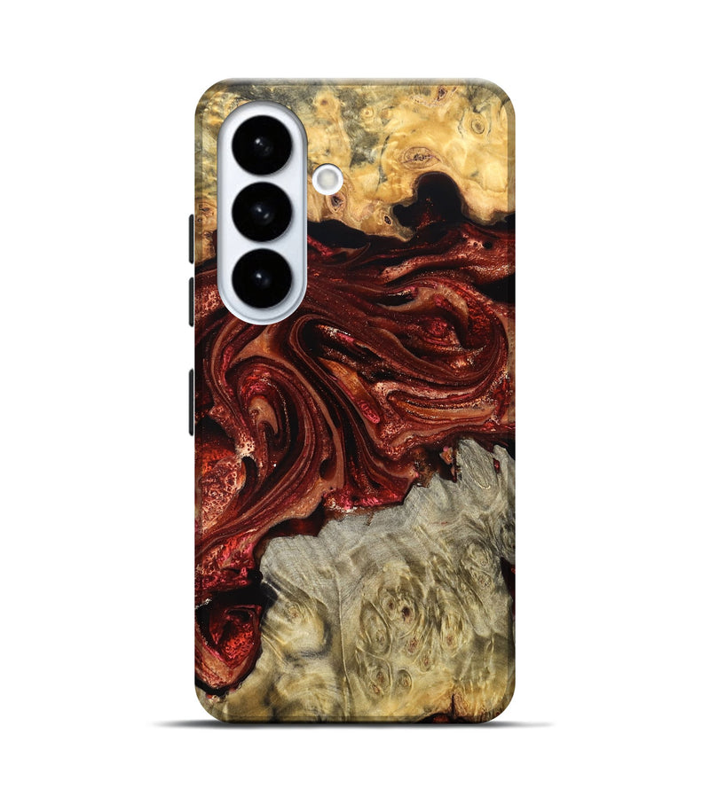 Galaxy S26 Wood Live Edge Phone Case - Alison (Red, 825116)