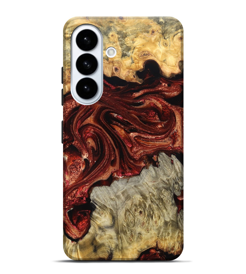 Galaxy S26 Plus Wood Live Edge Phone Case - Alison (Red, 825116)
