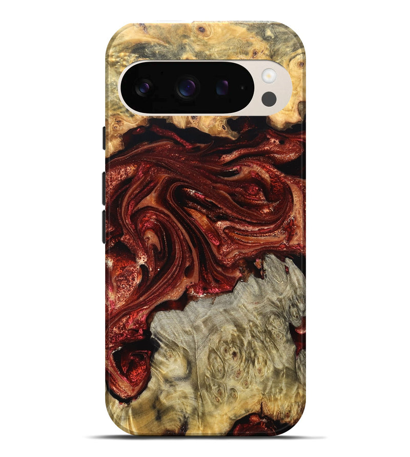 Pixel 10 Pro XL Wood Live Edge Phone Case - Alison (Red, 825116)