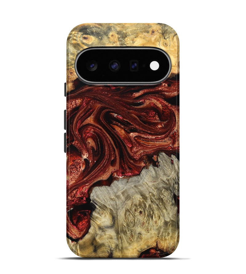 Pixel 11 Pro Wood Live Edge Phone Case - Alison (Red, 825116)