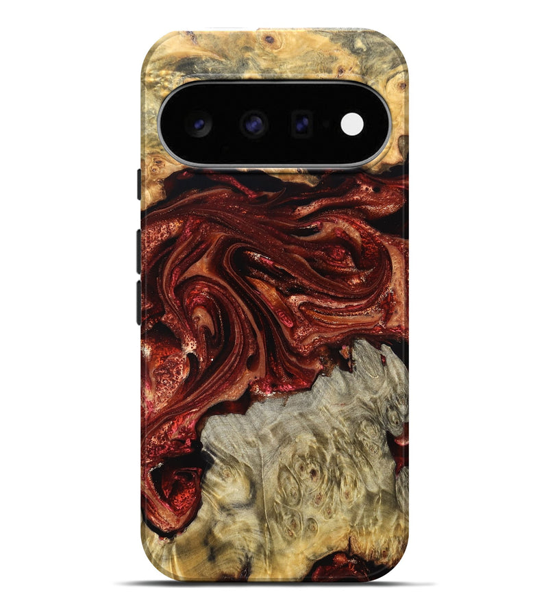 Pixel 11 Pro XL Wood Live Edge Phone Case - Alison (Red, 825116)