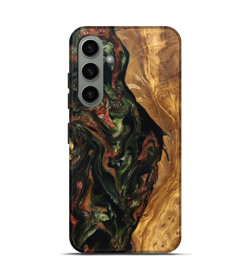 Galaxy S24 Wood Live Edge Phone Case - Debi (Green, 825119)