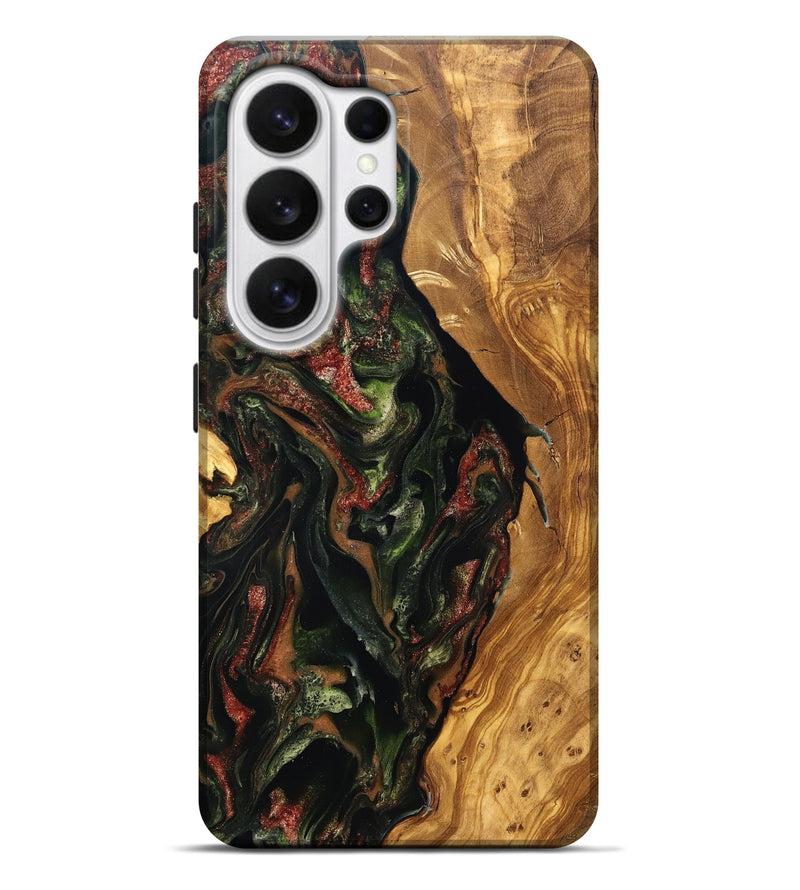 Galaxy S26 Ultra Wood Live Edge Phone Case - Debi (Green, 825119)
