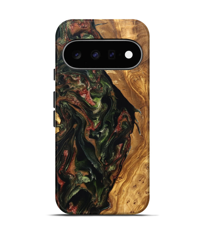 Pixel 11 Wood Live Edge Phone Case - Debi (Green, 825119)