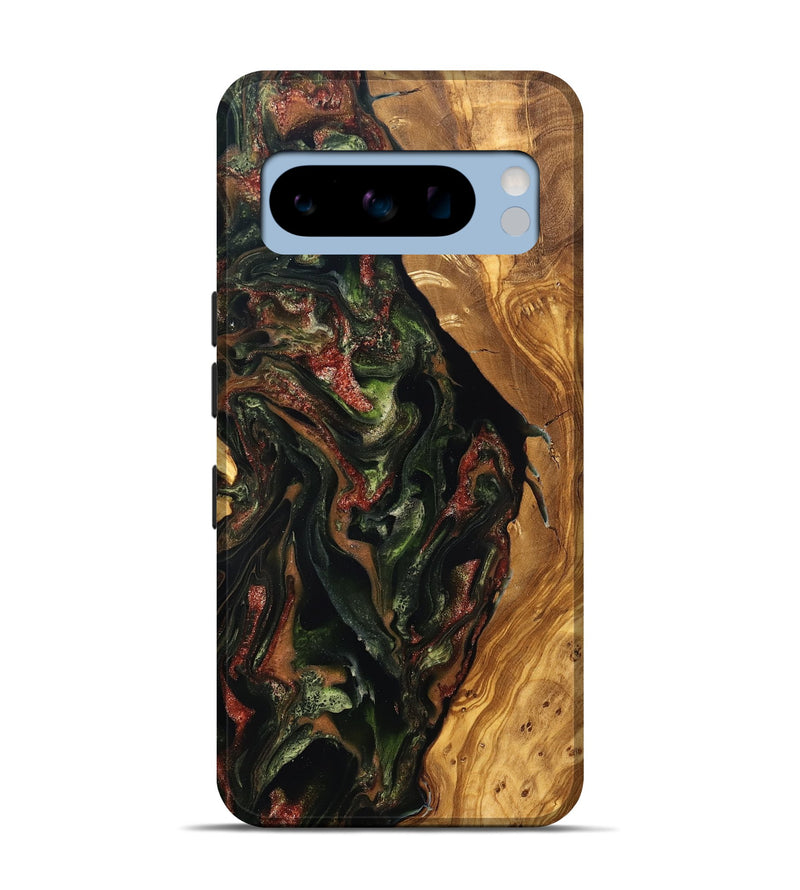 Pixel 8 Pro Wood Live Edge Phone Case - Debi (Green, 825119)