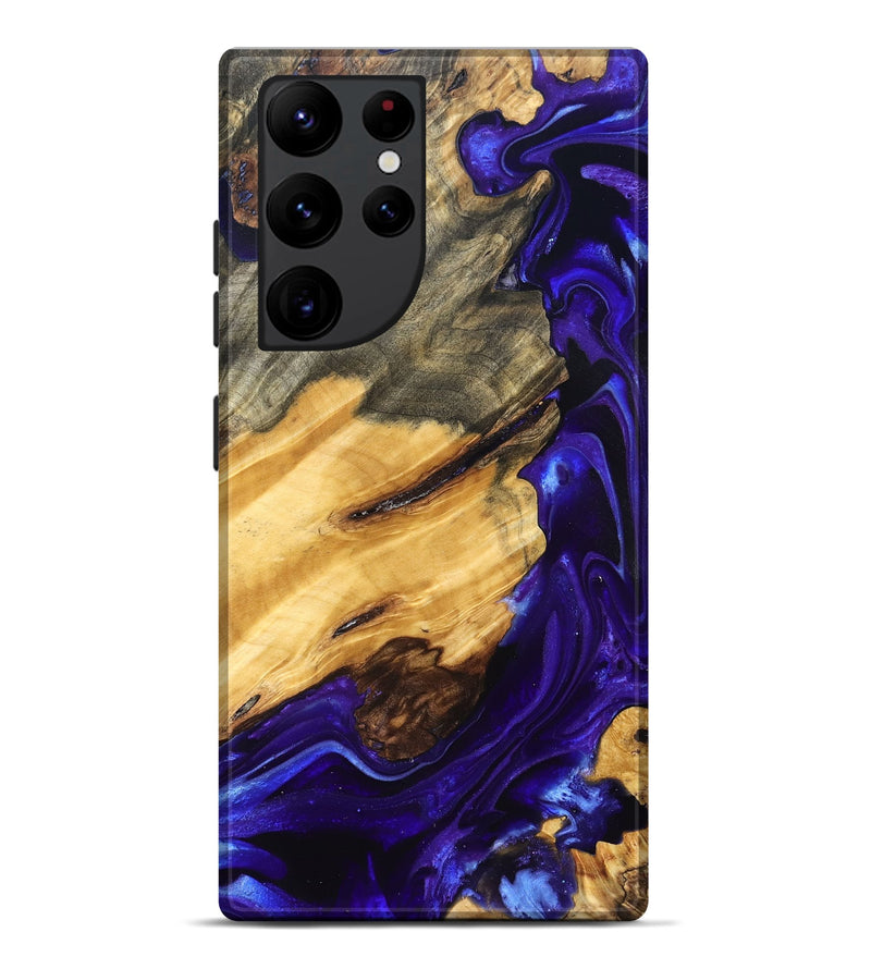 Galaxy S22 Ultra Wood Live Edge Phone Case - Herbert (Purple, 825120)