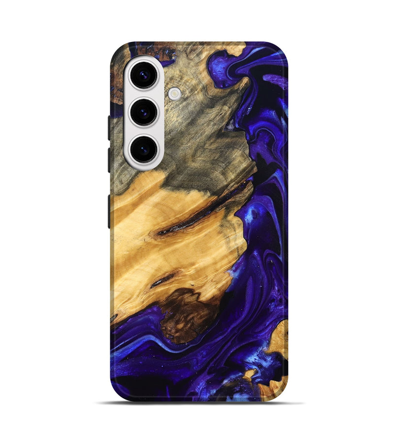 Galaxy S25 Wood Live Edge Phone Case - Herbert (Purple, 825120)