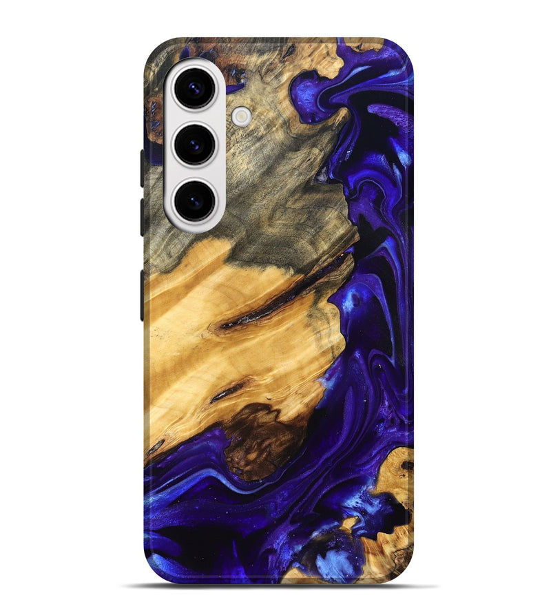Galaxy S25 Plus Wood Live Edge Phone Case - Herbert (Purple, 825120)