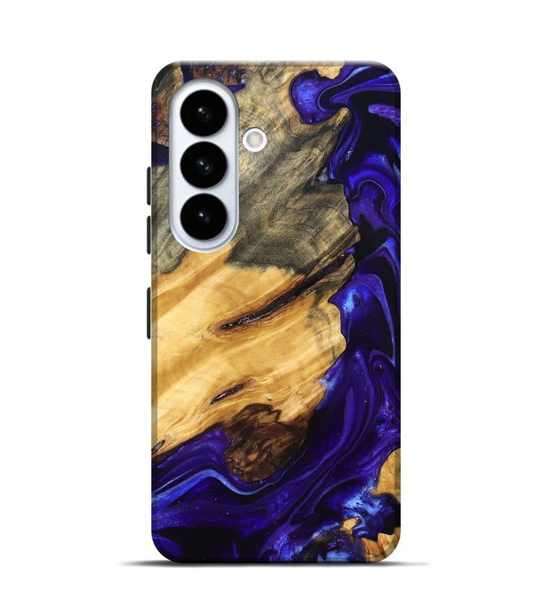 Galaxy S26 Wood Live Edge Phone Case - Herbert (Purple, 825120)