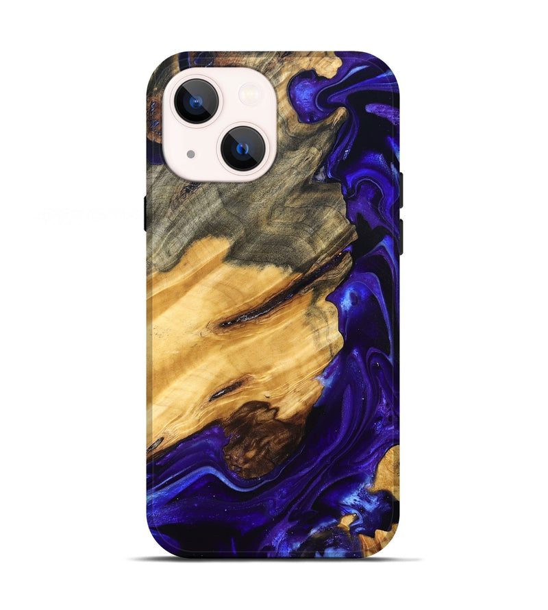 iPhone 13 Wood Live Edge Phone Case - Herbert (Purple, 825120)
