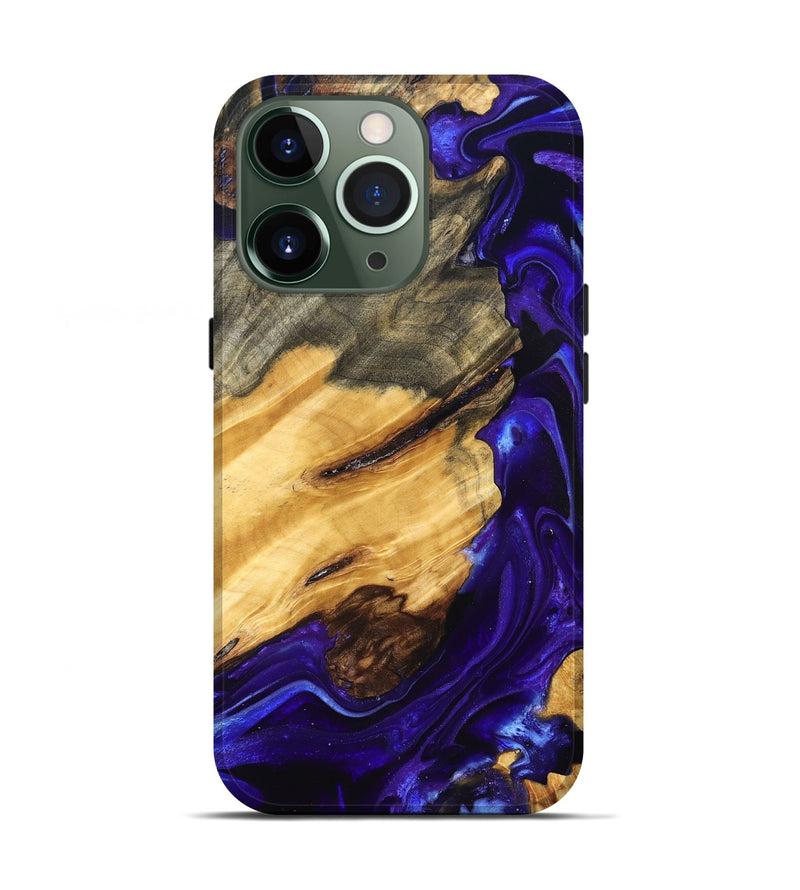 iPhone 13 Pro Wood Live Edge Phone Case - Herbert (Purple, 825120)